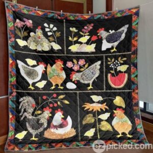 Here A Chick There A Chick Quilt Blanket Ylh5  Quilt